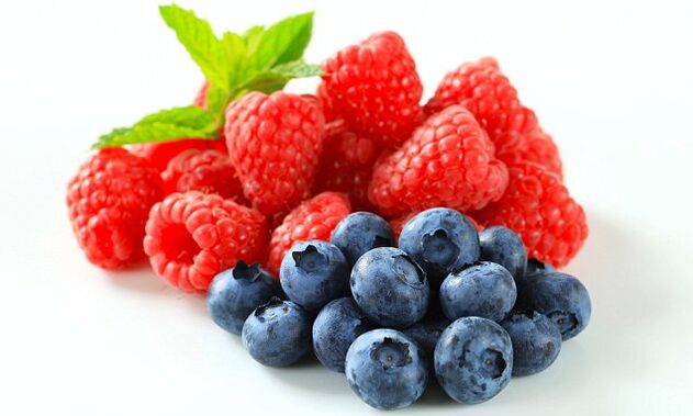 增加男性效力的覆盆子和蓝莓浆果